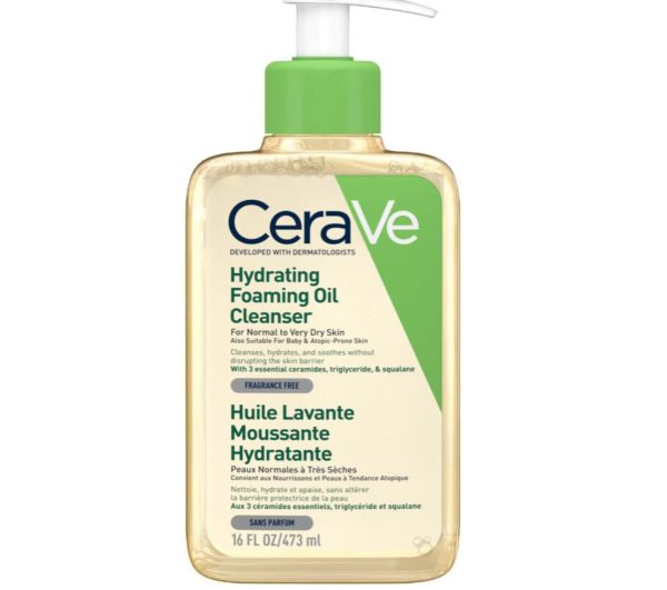 فوم شستشوی روغنی سراوی مخصوص پوست خشک | CeraVe Hydrating Foaming Oil Cleanser 473ml